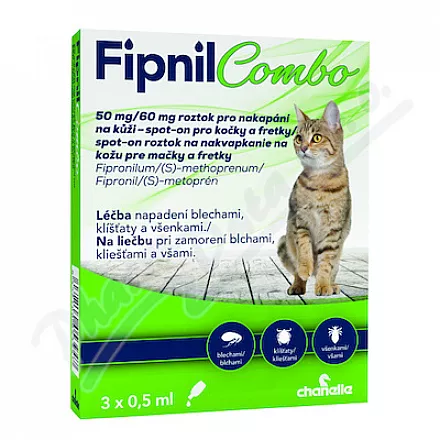 Fipnil Combo 50/60mg spot-on koty+fretki 3x0,5ml