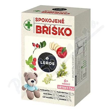 LEROS Dětský čaj Spokojené bříško 6m 20x2g