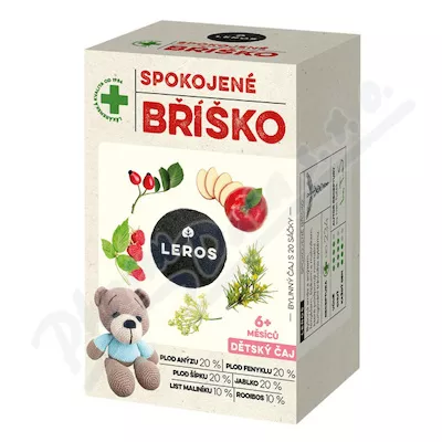 LEROS Dětský čaj Spokojené bříško 6m 20x2g