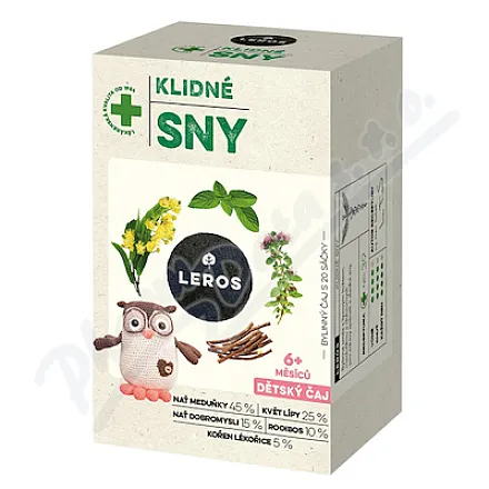 LEROS Dětský čaj Klidné sny 6m 20x1.5g