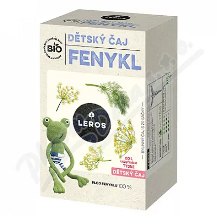 LEROS Dětský čaj Fenykl 1t BIO 20x1.5g