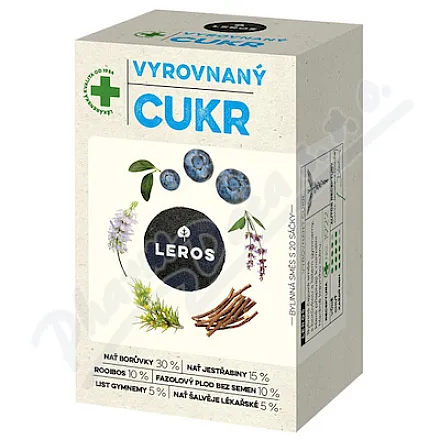 LEROS Zrównoważony cukier 20x1g