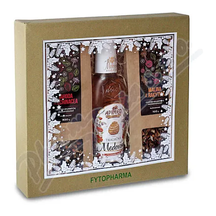 Pudełko upominkowe 2 herbaty sypane + miód pitny 180 ml Fytoph.