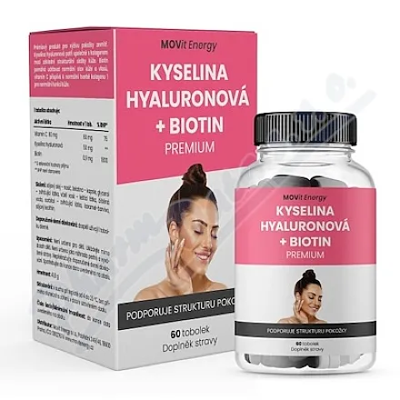 MOVit kwas hialuronowy+biotyna PREMIUM tob.60