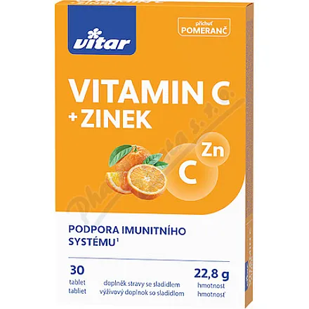 Vitar Witamina C+cynk tbl.30