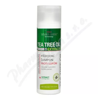 VIVAPHARM Tea Tree Oil přírodní šampon lupy 200ml