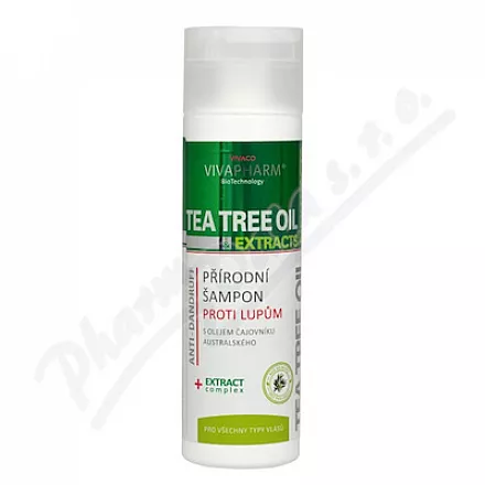 VIVAPHARM Tea Tree Oil přírodní šampon lupy 200ml