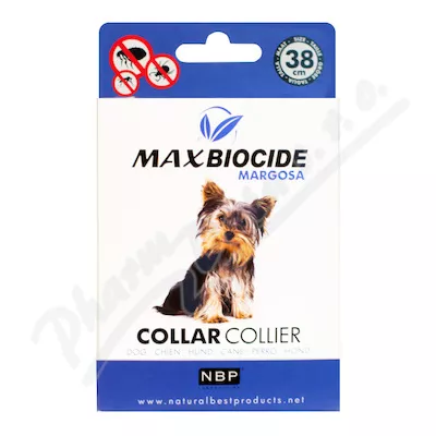 Max Biocide Dog Collar obojek pro psy 38cm - Veterinární přípravky a potřeby pro vaše mazlíčky.