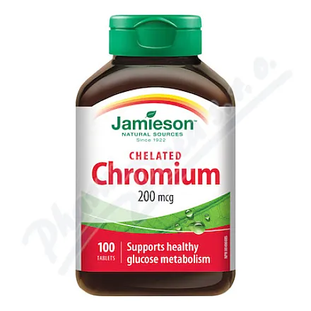 JAMIESON Chrom 200 mcg v chelátové formě tbl.100