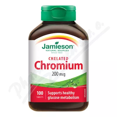 JAMIESON Chrom 200 mcg v chelátové formě tbl.100