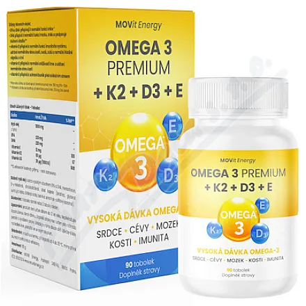 MOVit Omega 3 Premium K2 D3 E tob.90
