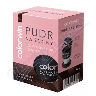 Colorwin pudr na šediny tmavě hnědý 3.2g