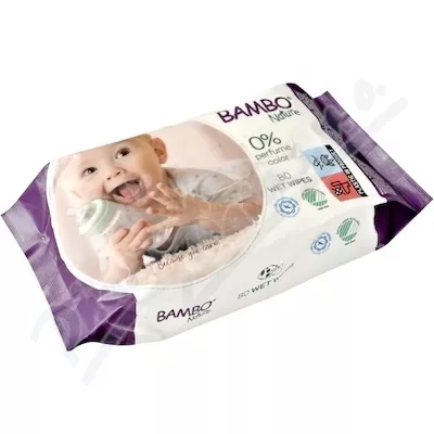 Bambo Nature vlhčené ubrousky 80ks