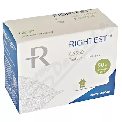 PROUŽKY DIAGNOSTICKÉ RIGHTEST GS550 / MYLIFE PURA