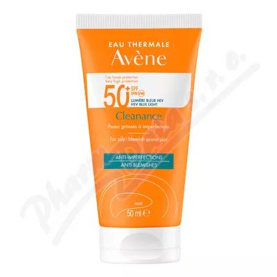 AVENE Cleanance Sun Sluneční ochrana SPF50+ 50ml - avene kosmetika,avene,avena,avene cicalfate,avene physiolift,