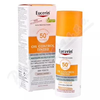 EUCERIN SUN OilControlTinted SPF50+ světlý 50ml