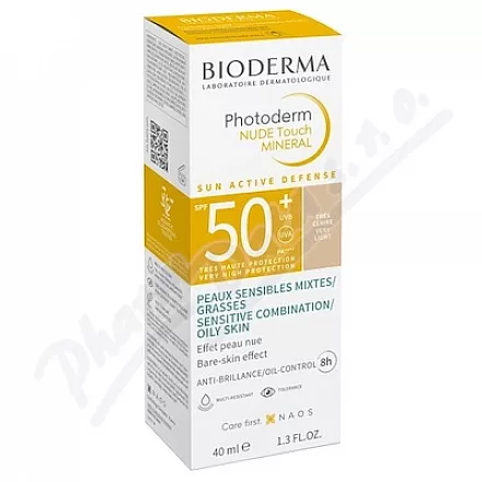 BIODERMA Photoderm NUDE Touch velmi svě.SPF50+40ml