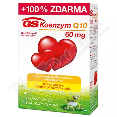 GS Koenzym Q10 60mg cps.30+30 ČR/SK NOVÝ