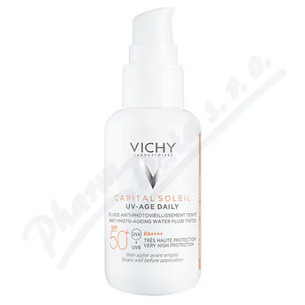 VICHY CAPITAL SOLEIL UV-AGE Fluid tonujący SPF50 40ml