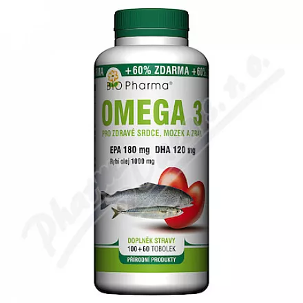 Omega 3 1000mg EPA180mg DHA120mg 100 tabs 60 Bio-Ph