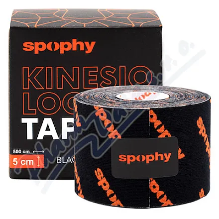 Spophy tejpovací páska černá 5cmx5m