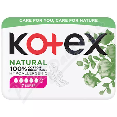 KOTEX Natural vložky Super 7ks