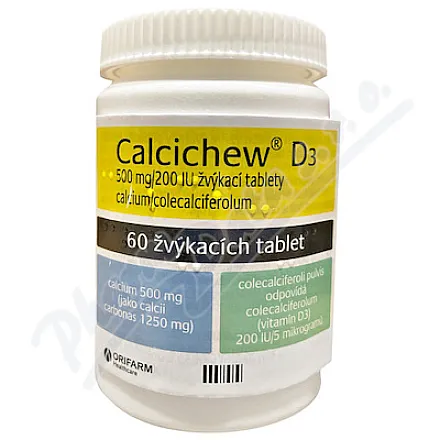 Calcichew D3 500mg/200IU tbl.mnd.60