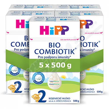 HiPP 2 Combiotik kojenecké mléko BIO 5x500g