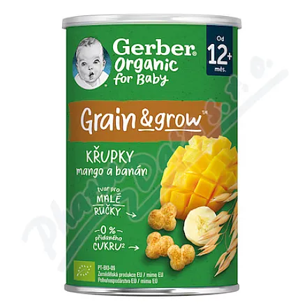 Gerber Chrupki z mango i bananem BIO 35g 12M