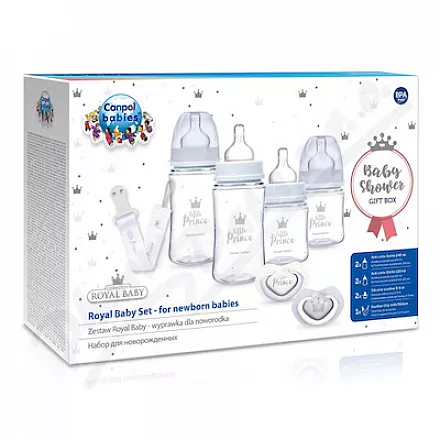 Canpol babies Dár.sada novoroz.ROYAL BABY modrá