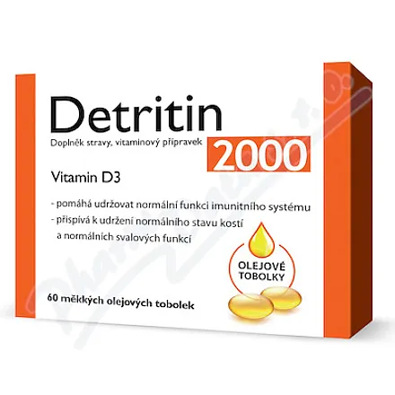Detritin Vitamin D3 2000 IU 60 kapsułek miękkich