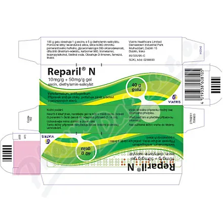 Reparil N 10mg/g+50mg/g gel 40g I