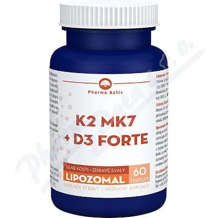 Lipozomal K2 MK7+D3 forte tob.60