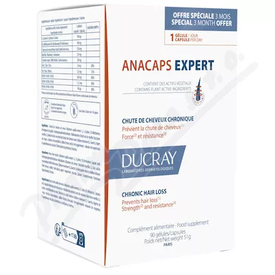 DUCRAY Anacaps Expert-chronické vypad.vlasů cps.90