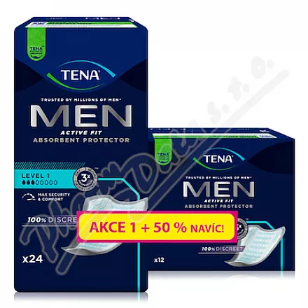 TENA Men Level 1 wkładki +50% extra 36szt 750709