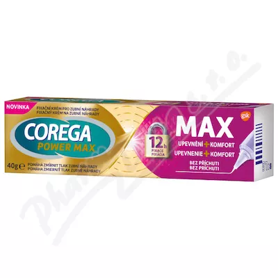 Corega Power Max Upevnění+Komfort fixační krém 40g