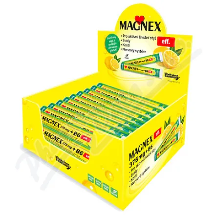 Magnex 375mg+B6 tbl.eff.18x20tbl.display