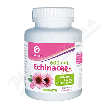 Echinacea forte 600mg+vit.C+zinc tbl.100 Galmed