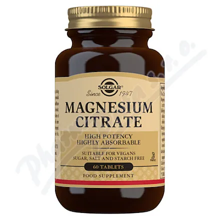 Solgar Cytrynian magnezu 200 mg tbl.60.