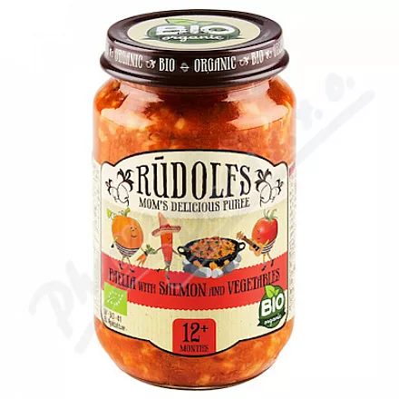 Rudolfs Paella s lososem a zeleninou BIO 190g 8M+