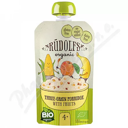 Rudolfs kapsułki Obil.3grain kaszka owocowa.BIO 110g 4M