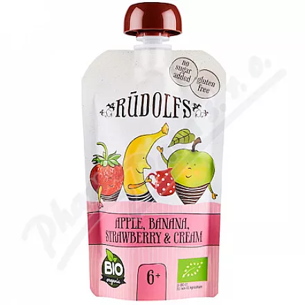 Rudolfs kapsułki Jabl.ban.truskawkowy.krem.BIO 110g 6M