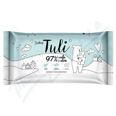 Luba Tuli Chusteczki nawilżane dla niemowląt z aloesem 60szt