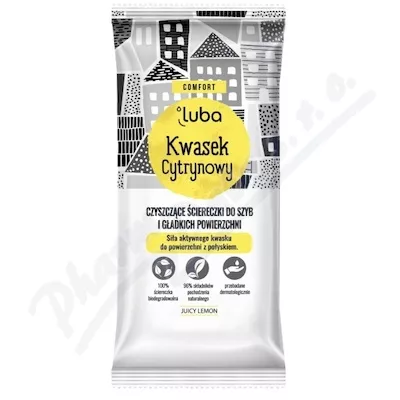 Luba Cleaning chusteczki antybakteryjne z kwaskiem cytrynowym 24szt