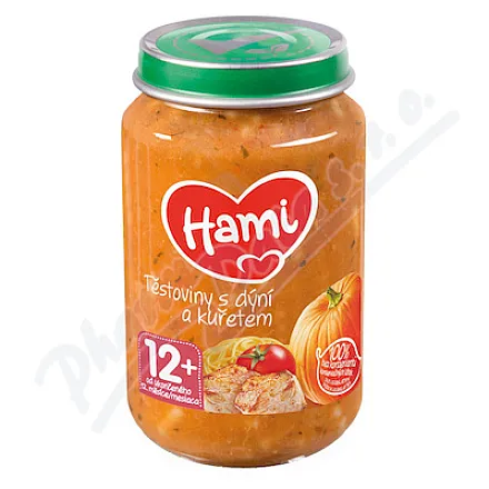 Hami Makaron z dynią i kurczakiem 200g 12M
