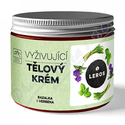 LEROS Tělový krém bazalka&verbena 200ml