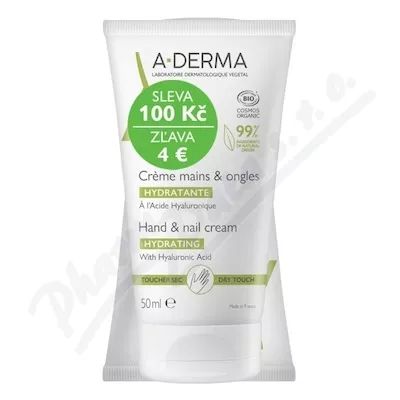 A-DERMA Krém na ruce a nehty 50ml DUO