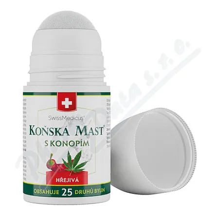 Maść końska z konopiami ciepła Roll on 90ml