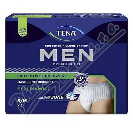 TENA Men PU Maxi S/M atramentowe majtki 12szt 798308