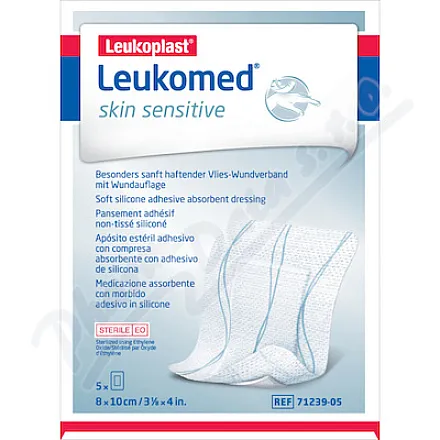 Leukomed Skin Sensitive netk.krytí 8x10cm 5ks